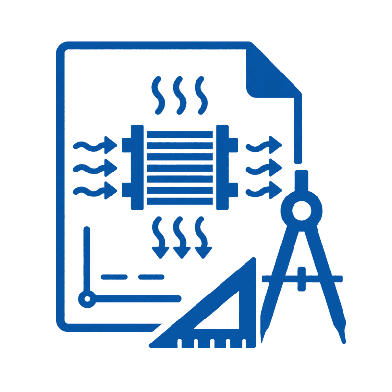Thermal design step for plate heat exchanger project
