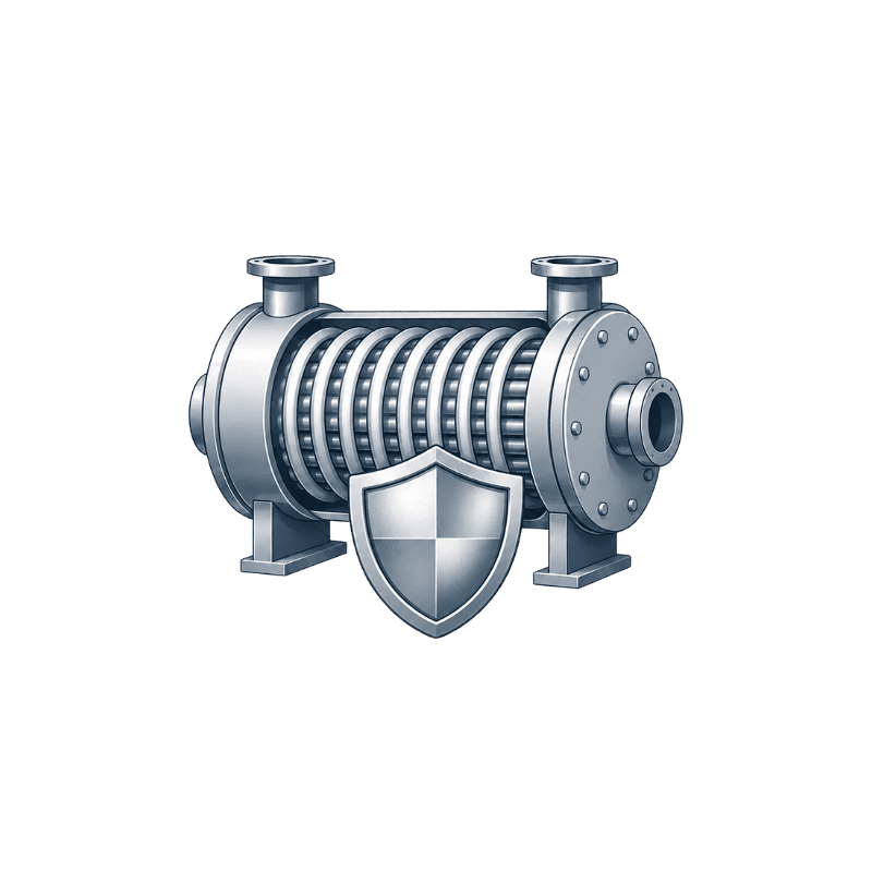 Reliable stainless steel structure icon for spiral wound tube heat exchanger