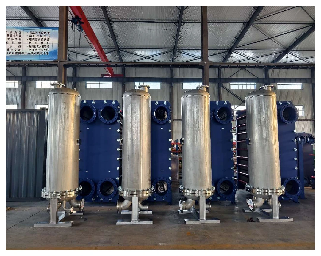 Vertical heat exchange system equipment in Hengxin workshop
